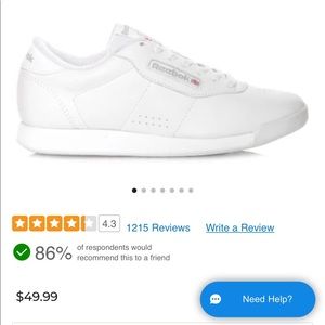 Women’s Reebok princess sneakers